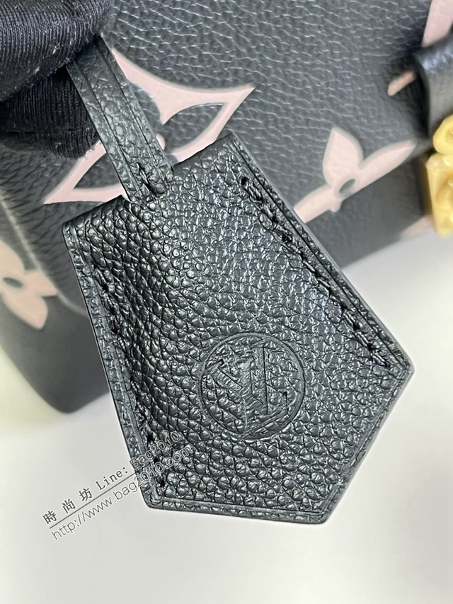 LV專櫃2023新款Madeleine BB手袋 45978黑絲印 路易威登Empreinte壓紋皮革手提肩背女包 dn1194